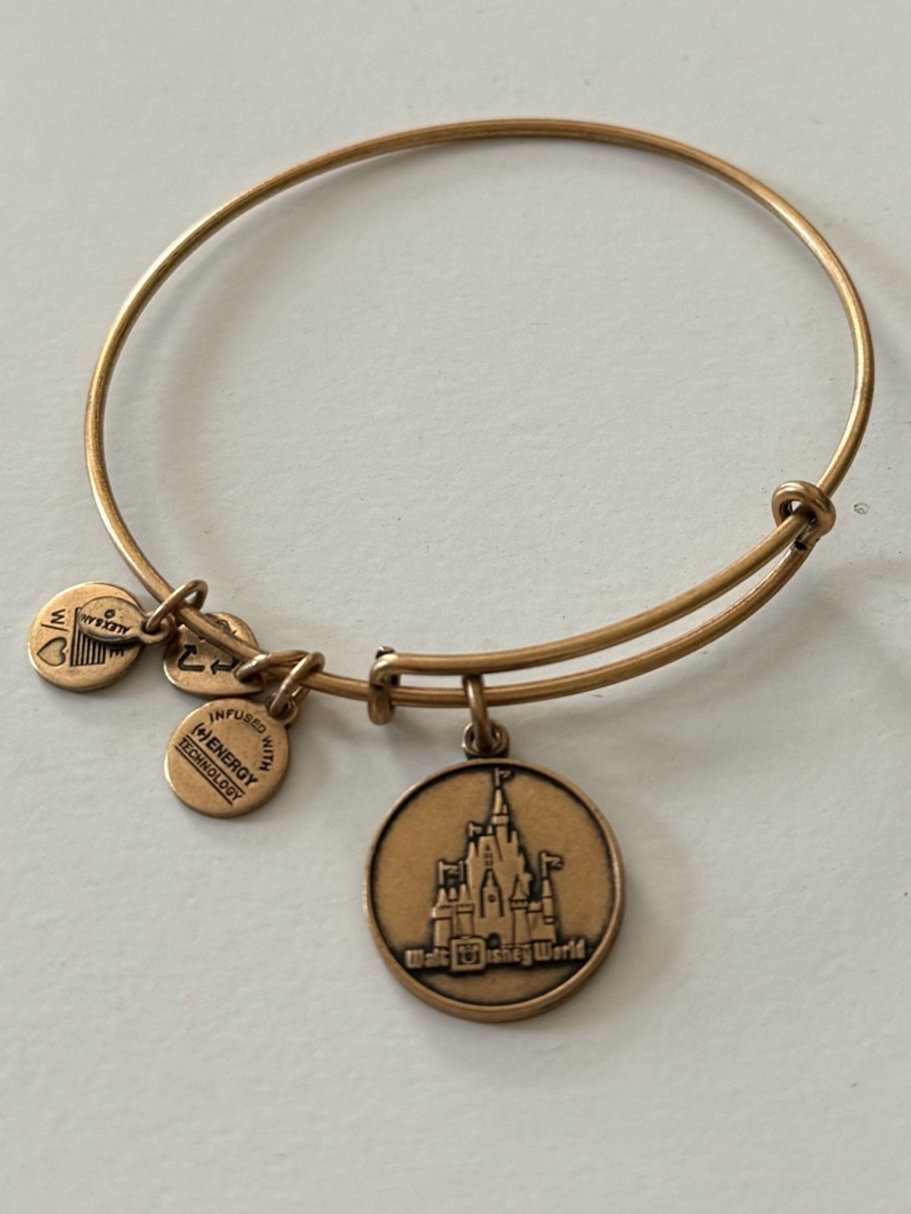 Alex and Ani Gold-Tone Walt Disney World Castle Charm Bracelet.